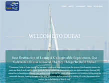 Tablet Screenshot of dubaicatamaran.com